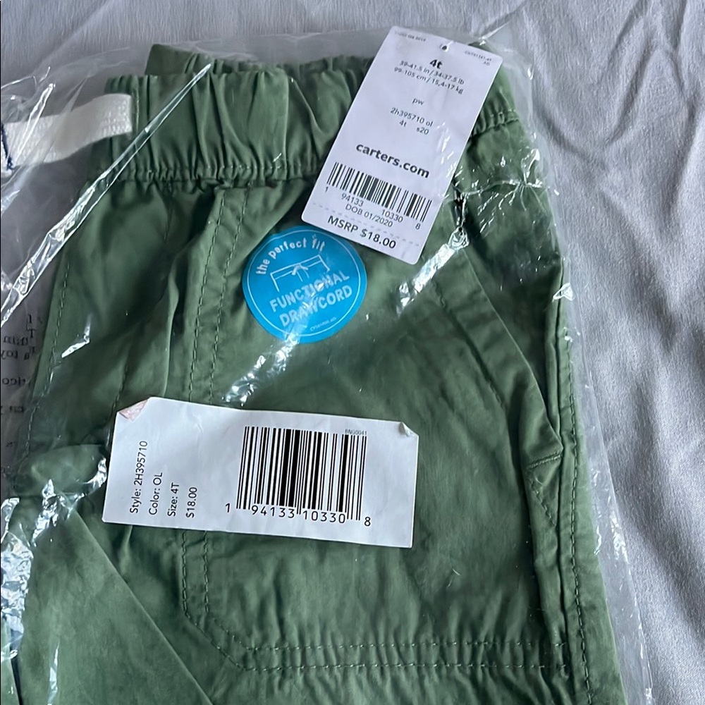 Carter's Green Drawstring Pants